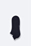 Men's Navy Blue Bamboo Blend Booties Socks B008516
