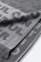 Men's Anthracite Jacquard City Written Towel B008200 - 4