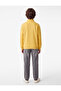 Cotton Three-Thread Ribbed Zipper Detailed Stand-Up Collar Printed Sweatshirt - 4