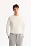 Men's Gray Side Elastic Bi-Stretch Lightly Striped Slim Fit Trousers A52Y3203 - 2