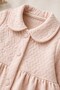 Baby Girl Quilted Trench Dress & Paris Hat 2-Piece Set – 6-12-18 Months, Premium Zigzag Pattern, Seasonal - 4