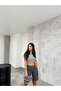 Cargo Pocketed High-Waist Stretchy Bermuda Shorts - 6