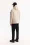 Men's Beige Hooded Functional Dual-Use Water-Repellent Windproof Regular Fit Seasonal Coat - 4