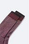 Men's Burgundy Patterned Bamboo Socks A52Y8500 - 3