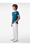 Printed Crew Neck Short Sleeve Cotton T-Shirt - 3