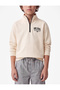 Printed Zippered Long Sleeve High Neck Sweatshirt - 2