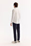 Men's White Classic Collar Quick Dry Non-Iron Technical Fabric Slim Fit Shirt A52Y2122 - 4