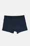 Men's Navy Blue Plain Basic Single Boxer B009505 - 2