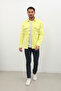 Men's Oversize Jean Shirt Neon Green - 5