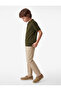 Basic Buttoned Short Sleeve Polo Collar Knitwear T-Shirt - 3
