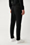 Men's Black Side Pocket Relaxed Fit Suit Pants with Elastic Waist B003201 - 6