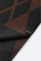 Men's Black-Brown Viscose Blend Tassel Patterned Shawl A42Y9406 - 3