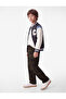 Camouflage Patterned Cotton Gabardine Baggy Trousers with Pockets - 2