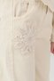 My Little Girl's Cicileri Floral Applique Girl's Organic 3-Piece Jacket Set - Cream - 4