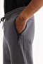 Men's Anthracite Flexible Interlock Fabric Elastic Leg Sweatpants B 003400 - 6