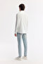 Men's White Button-Down Collar Viscose Blended Easy-Iron Regular Fit Shirt A51Y2043 - 4