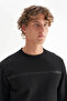 Regular Fit Black Men's Sweatshirt W2520534001 - 4