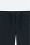 Men's Anthracite Side Pocket Elastic Waist Relaxed Fit Suit Trousers B003201 - 3