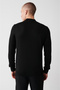 Men's Black Half Turtleneck Wool Blended Front Patterned Knitwear Sweater A32Y5193 - 4