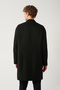Men's Anthracite Mono Collar Lined Long Stamp Coat A32Y6113 - 3
