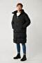 Men's Black Goose down Water Repellent Windproof Hooded Long Puffer Coat A32Y6021 - 8