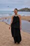 Black Dress with Embroidered Collar 3454