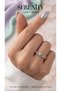 Satin Enamel Colored Brass Plated Zamak Ring - 2