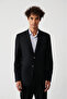 Men's Black Covered Pocket Lined Double Slit Jacket A32Y4029 - 3