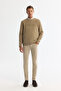 Men's Mink Crew Neck Cotton Printed Elastane Regular Fit Sweatshirt A42Y1227 - 6