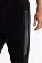 Men's Black Elastic Waist Printed Elastane Regular Fit Sweatpants A42Y3409 - 5