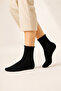 Women's 6-Piece Non-Elastic Roll Top Comfortable Socks Pack 578 Black - 3