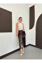 Sequin Velvet Long Skirt - Brown |   F2053 - 4