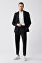 Men's Black Unlined Wool Blended Double Slit Jacket A31Y4009 - 6