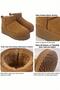 Women's Suede Furry Thick Soled Winter Ankle Boots & Booties - 2
