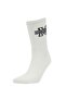 Men's Printed 3-Piece Cotton Long Socks C0169Axns - 2