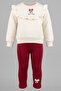 Girl's Suit with Bow Print - 5