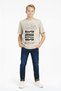 Boy's 3-Piece Set: Printed T-Shirt with Denim Jacket and Jeans-7201M - 4