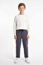 Double Leg Boy's Trousers with Tie Waist - 2