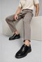Fv002 Men's Black Genuine Leather Eva Sole Loafer - 2