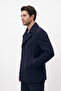 Men's Regular Fit Double-Breasted Quilted Premium Imported Cashmere Jacket - 2