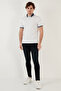 Cotton Blended Patterned Slim Fit Polo T Shirt Men's T Shirt 646b3200 - 4