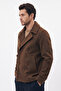 Men's Regular Fit Double-Breasted Quilted Premium Imported Cashmere Jacket - 2