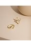 Detailed Triangle Motif Zircon Stone Adjustable Ring - 4