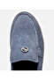 Men's Suede Leather Blue Loafer - 4