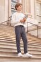 Double Leg Boy's Trousers with Tie Waist