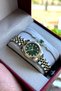 100% Original Gold Silver Color Cord Green Dial Women's Wristwatch Special Series Bracelet Gift - 3