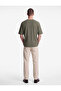Short Sleeve Crew Neck Cotton Tok Fabric Basic Oversize T-Shirt - 3