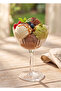 Footed Glass Dessert and Ice Cream Bowl 10X14 cm