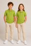 Children's Unisex 2-Pack Polo Collar Short Sleeve School T-Shirt 100% Cotton 2-14 Years