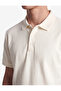 Regular Fit Short Sleeve Polo Neck T-Shirt with Snap Button Detail - 4